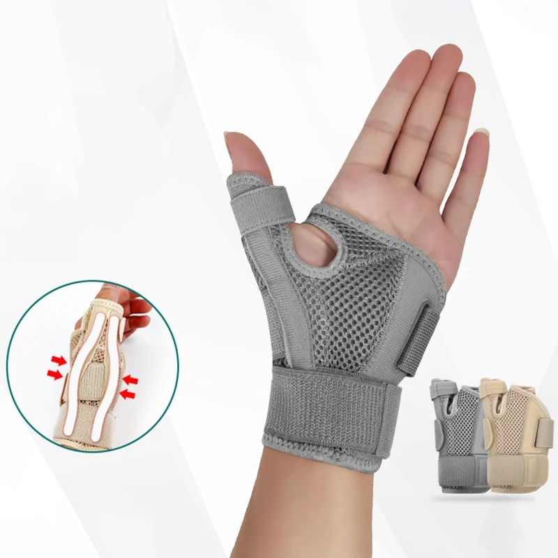 

Thumb Sleeve Wrist Support Breathable Hand Brace High Elastic Wrist Brace Soft Thumb Compression Sleeve Protector 1Pcs