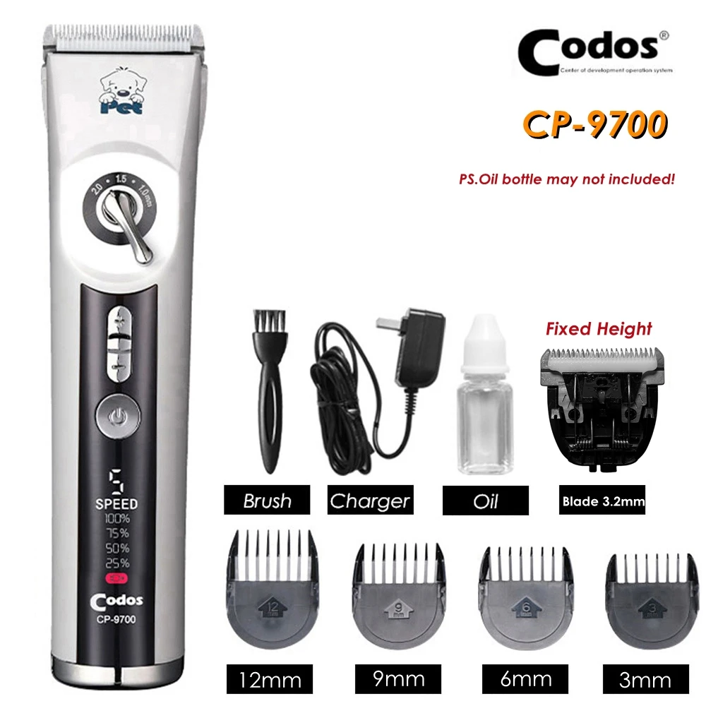 Pet Clipper Dog Hair Trimmer Rechargeable Electrical Codos CP6800 9600
