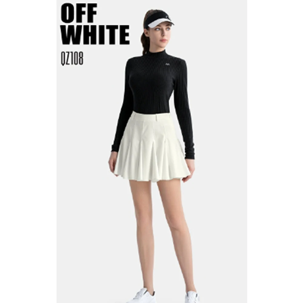 PGM Women Golf Pleated Short Skirt Ruffle High Waist Casual Skirts Ladies Fashion A-lined Skorts Sports Golf Tennis Wear