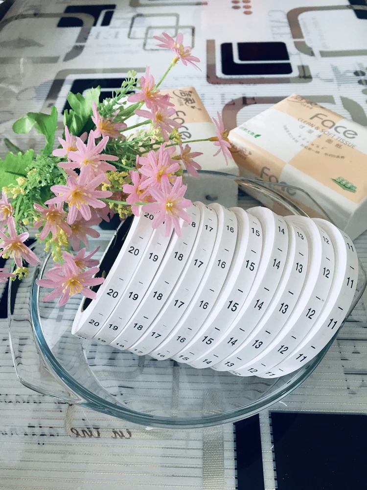 Number 1~100 Size Labels 3000PCS/Roll Synthetic White Size Tags Kids Babys DIY Clothing Towel T-shirt Washable Care Labels Tags