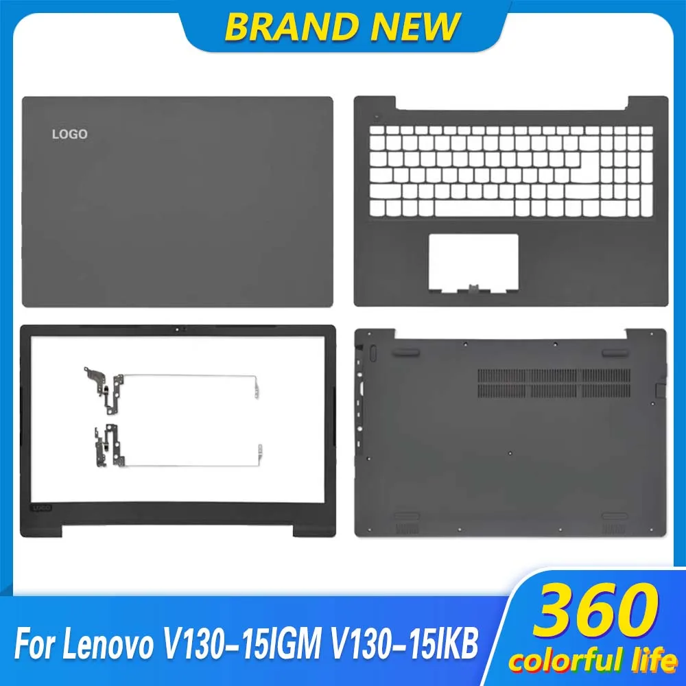 Nuovo Laptop Per Lenovo V130-15 V130-15Igm V130-15Ikb V330-15Ikb Lcd Cover Posteriore Cornice Anteriore Palmerst Cerniere Inferiori Inferiori Superior