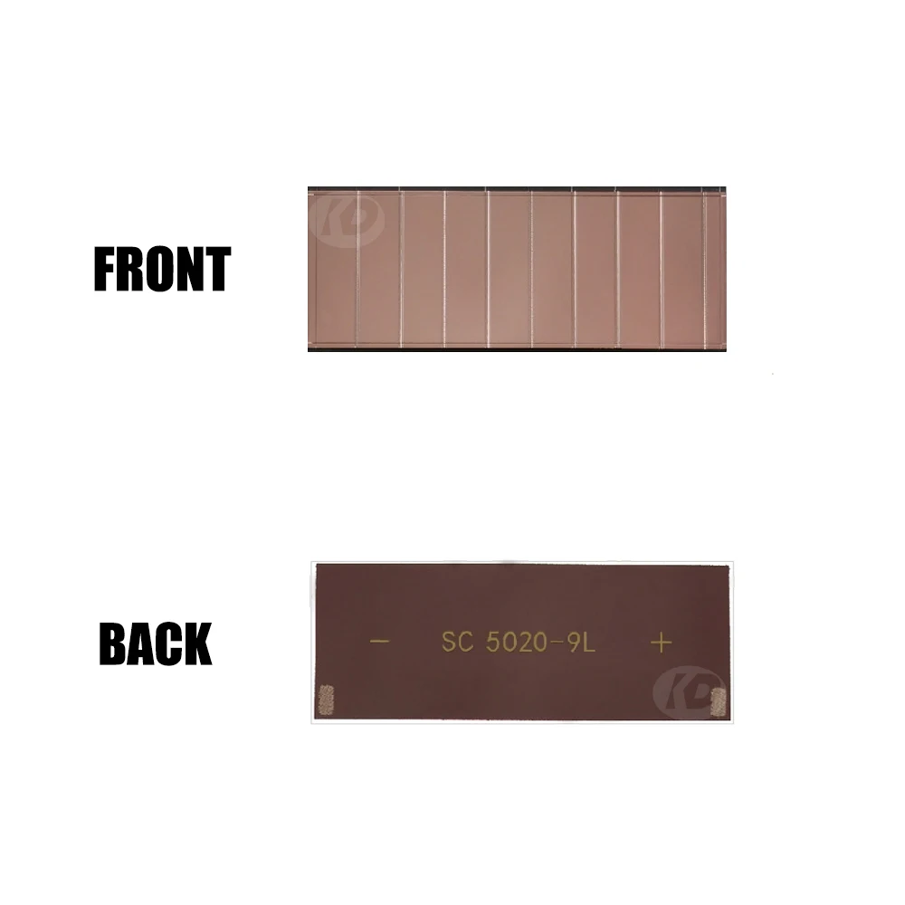 Células 50 × 20 mm Indoor Dim Light Painéis Solares Células Solares Células Solares Amorfas Células Solares de Película Fina 7.5v 8µa