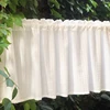 White Kitchen Sheer Valance Curtains Voile Sheer Cafe Window Curtain for Farmhouse Country Light Filtering 1 Panel Bubble Design 1