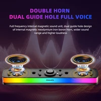 Philips SPA6109 Gaming Desktop Soundbar Full Screen RGB Noise Reduction Speaker with Mic Wired BT 5.3 Computer Sound System - Image 4