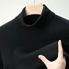 High Quali Men's Winter Knitted Sweater Close-Fitting High Ne Base Layer Casual Sle Long Sve Breathable Comfortable