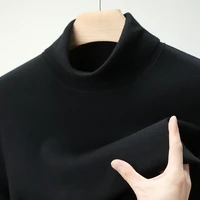 High Quali Men's Winter Knitted Sweater Close-Fitting High Ne Base Layer Casual Sle Long Sve Breathable Comfortable