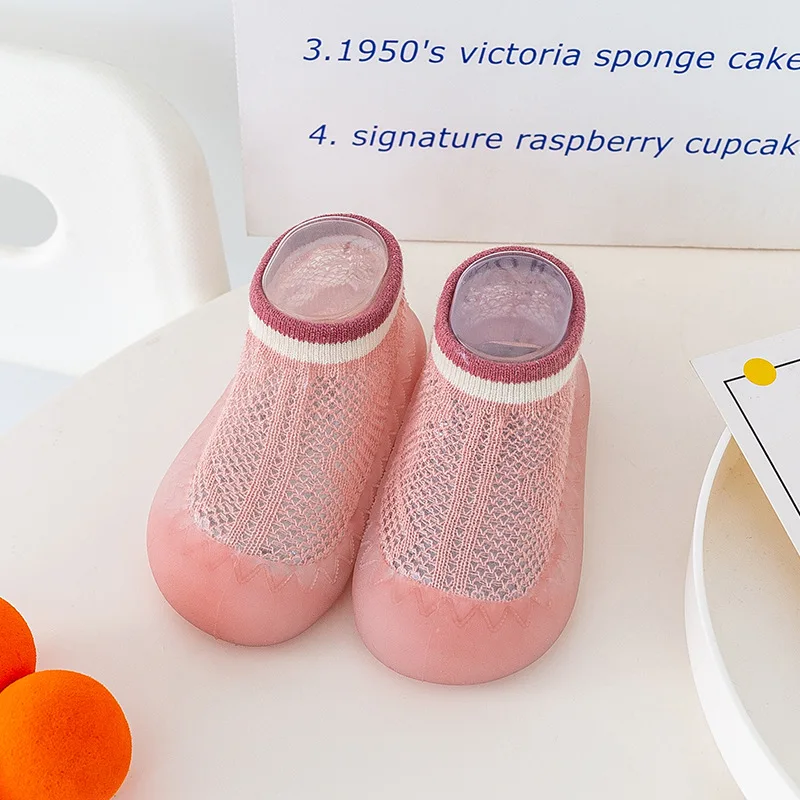 Newborn Mesh Breathable Anti-Mosquito Socks Beginner Walking Infant, Baby Non-Slip Floor Socks Baby Girl Shoes Boys Shoes