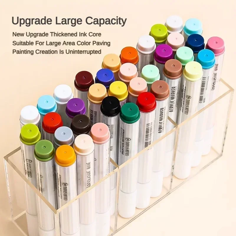 Acrylic Paint Marker Set 9/162 Colors Art Markers Painting Pen Graffiti For Stone Disc Mobile Phone Case Shoe Glass Art Supplies art marker pens