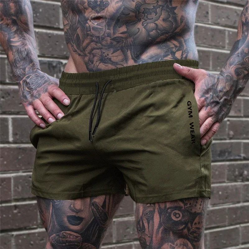 2024 Summer Gym Fitness Men's Shorts Sweatpants Thin Fashion Men Marathon Running Shorts Sports Breathable Training Pants 2