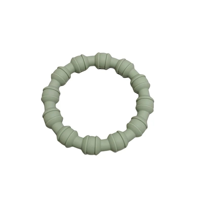 Baby food grade silicone teethers children's bracelet baby teething stick children mouth muscle trainer