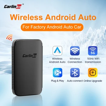 A2A CarlinKit 4 안드로이드 자동 무선 플러그 앤 플레이, OEM 유선 AA 자동차 안드로이드 폰용 5Ghz WiFi 온라인 업그레이드 자동 연결