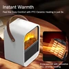 Fireplace Electric Heater Portable Desktop  Heating Stove Radiator with 3D LED Flame for Indoor Home Office Room Festival Gifts 5