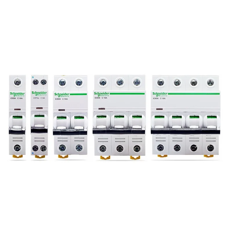 

Schneider electric Mini Circuit Breaker iC65N 3p C type 1A 2A 4A 6A 10A 16A 20A 25A 32A 40A 50A 63A Circuit Breaker MCB