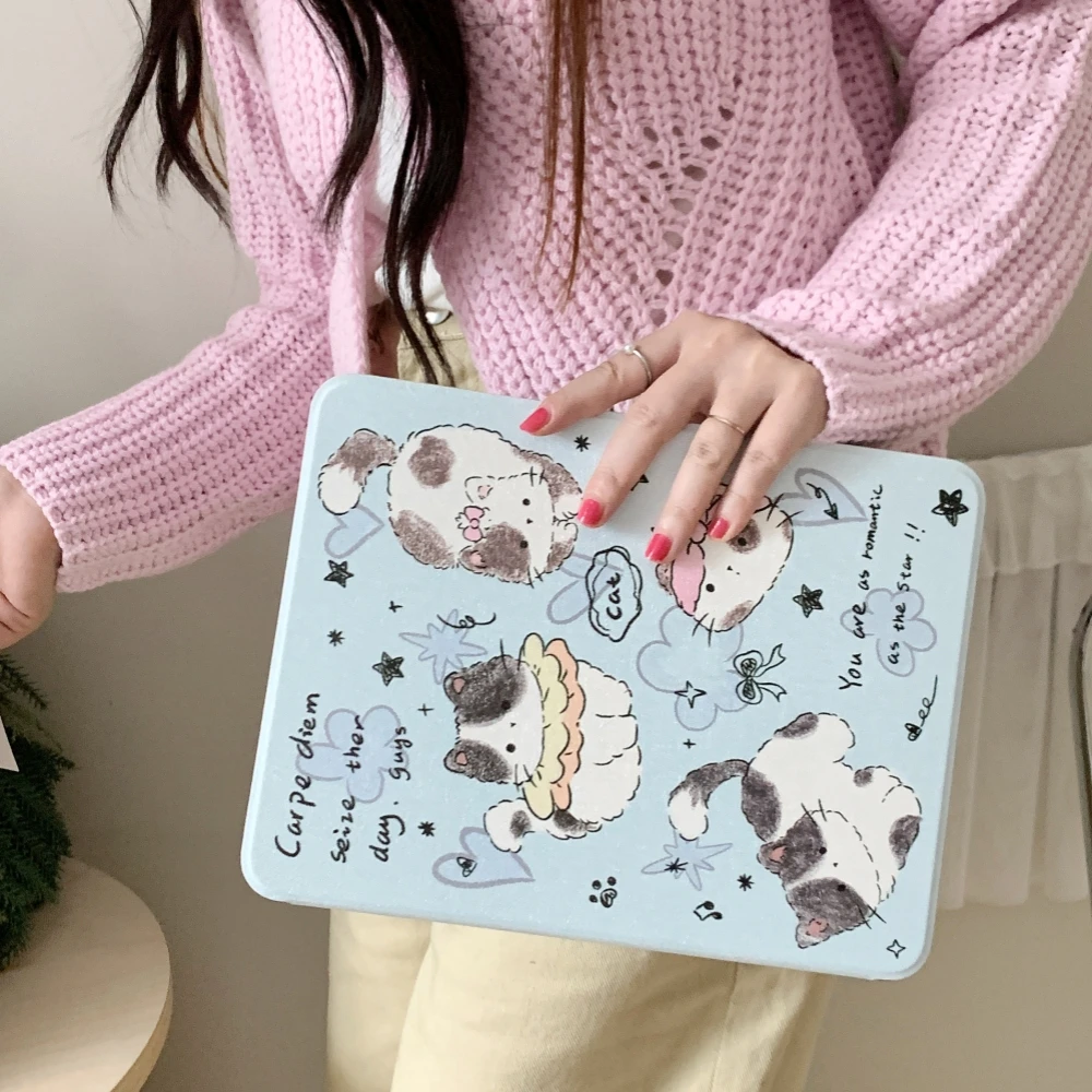Cartoon Cat Tablet Case for Apple iPad