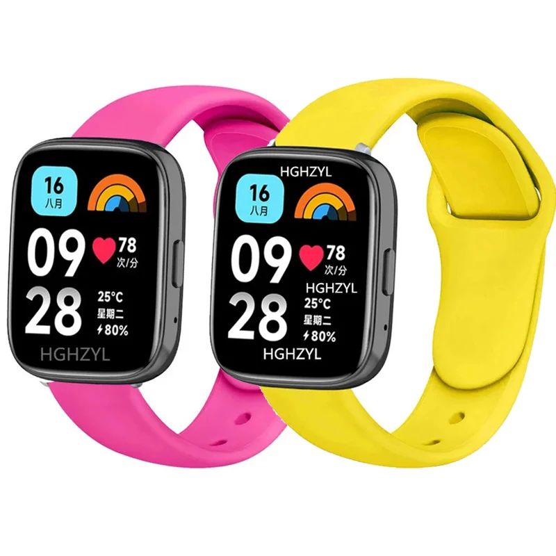 Soft Silicone Replacement Strap for Redmi Watch 3 and Lite Models
