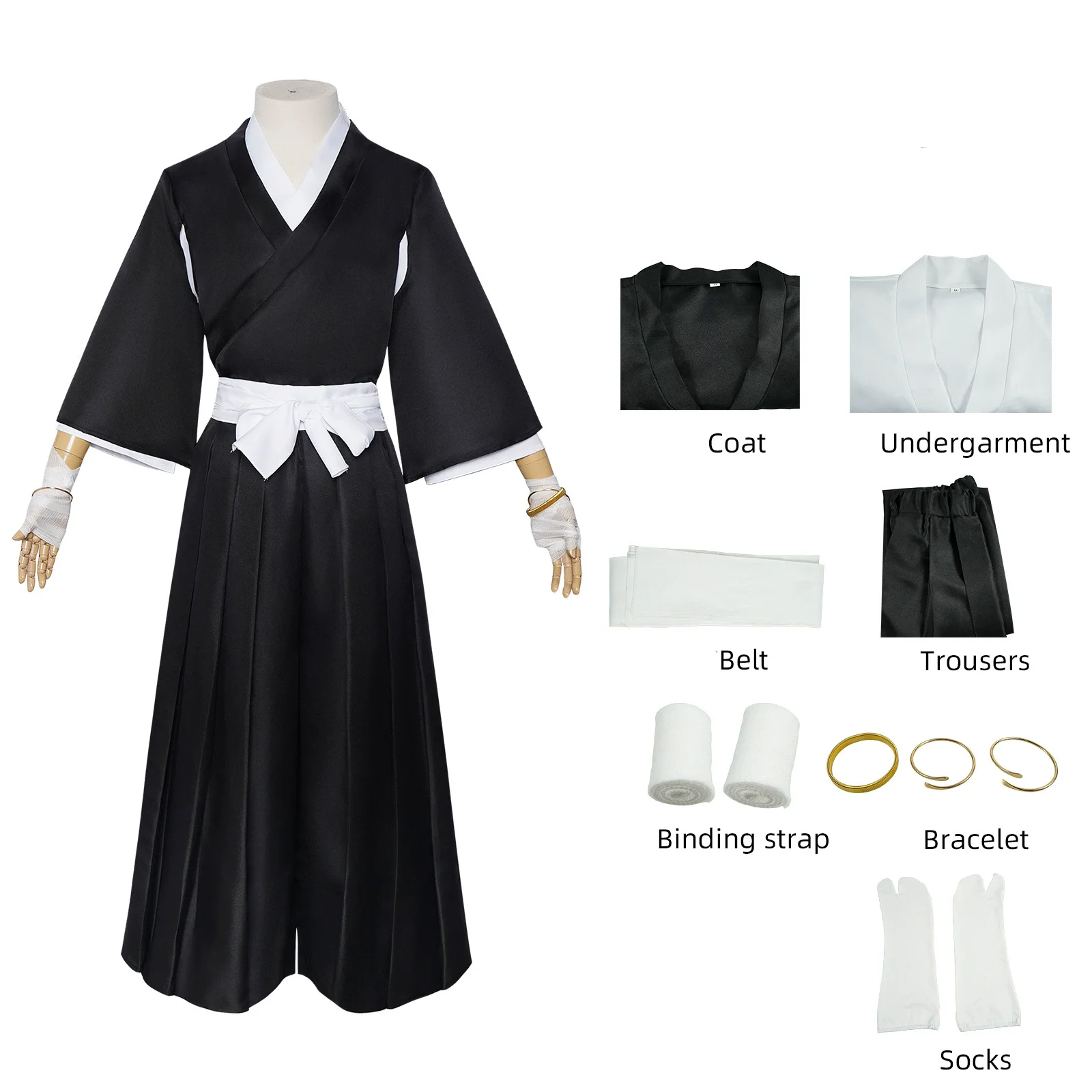 Bleach Kuchiki Rukia Soul Society Shinigami Uniform Cosplay Costume