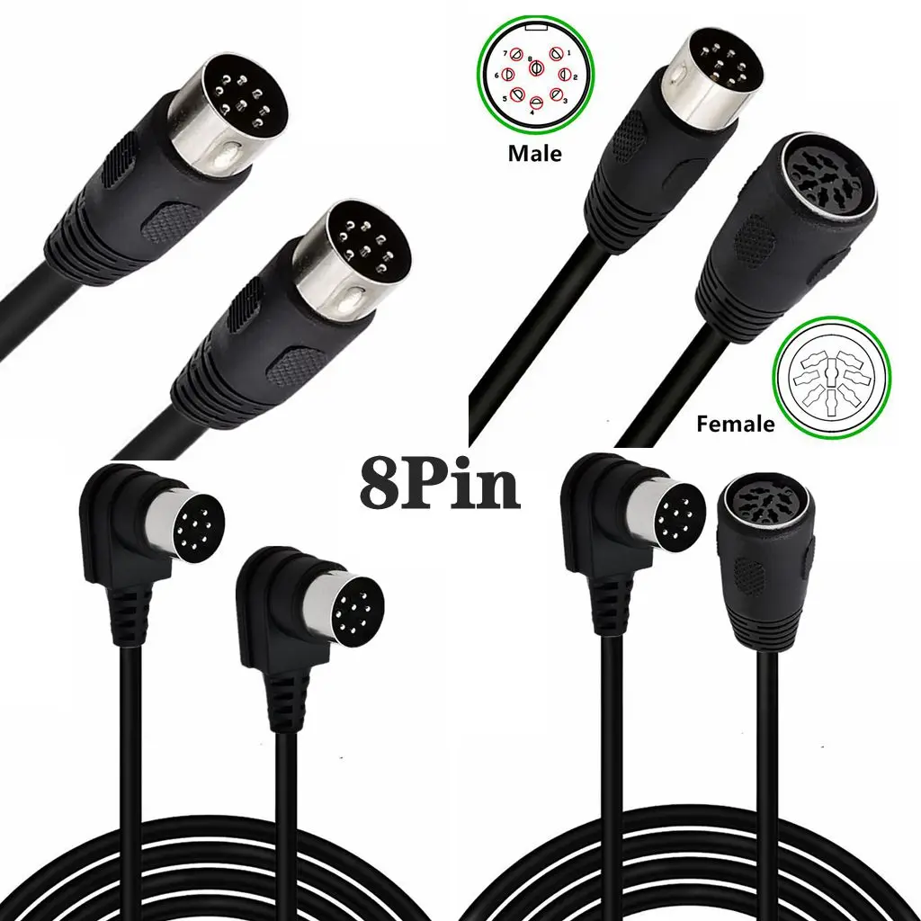 Giunto Accoppiatore A 8Pin Din Maschio A Femmina Midi 8Pin Extender Per Cavo Midi 5 7 8 E Bang & Olufsen B & O Beolab Powerlink Mk2 Mk3