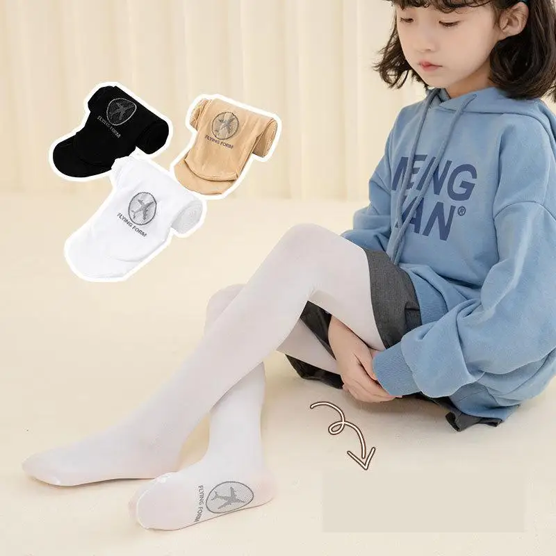 Collant per bambini collant per danza classica per bambini calze bianche collant per bambini in velluto bianco solido nero collant firmati per ragazze