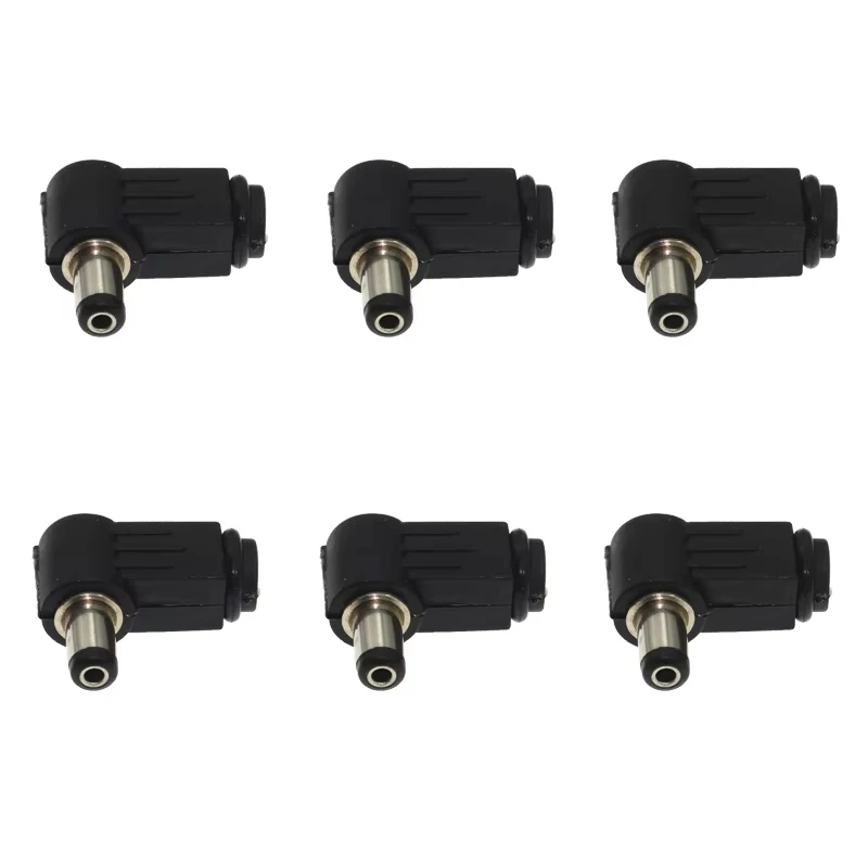 DC plug 1pc 5.5*2.5mm 90 degree elbow DC power plug wiring assembly welding wire
