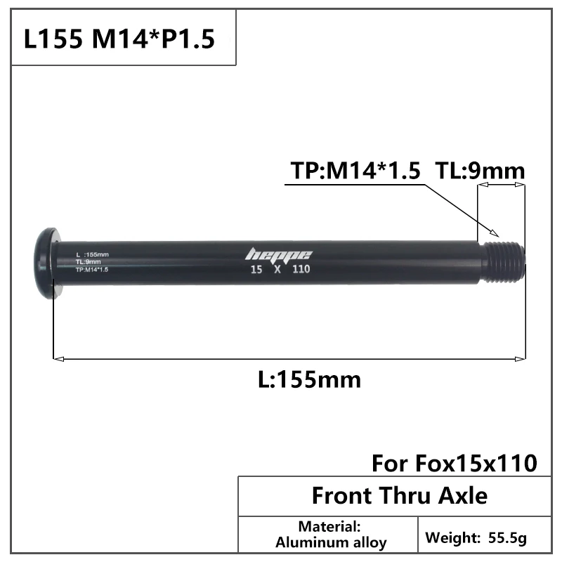 HEPPE Bike Fork Thru Axle MTB Front Fork 15x100 15x110 Boost
