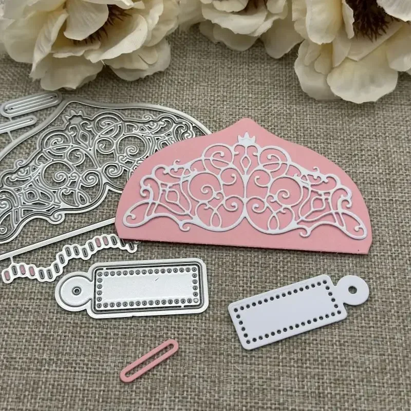 Spitzengestaltete Weihnachtsbaum-Metall-Stanzformen für DIY Scrapbooking, Album, Papierkarten und Prägung