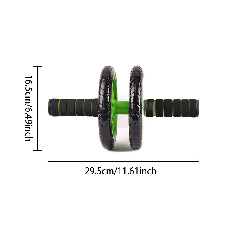 1 PC Abdominal Roller Home Fitness Equipment Abdominal Wheel Manual Double Wheel abdominal wheel abdominal fitness instrument abdominal workout aids