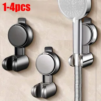 1-4PCS ดูดถ้วยหัวฝักบัว ABS ปรับ Strong กาว Universal หัวฝักบัวสนับสนุนนํากลับมาใช้ใหม่ไม่มีร่องรอยกันน้ํา 1