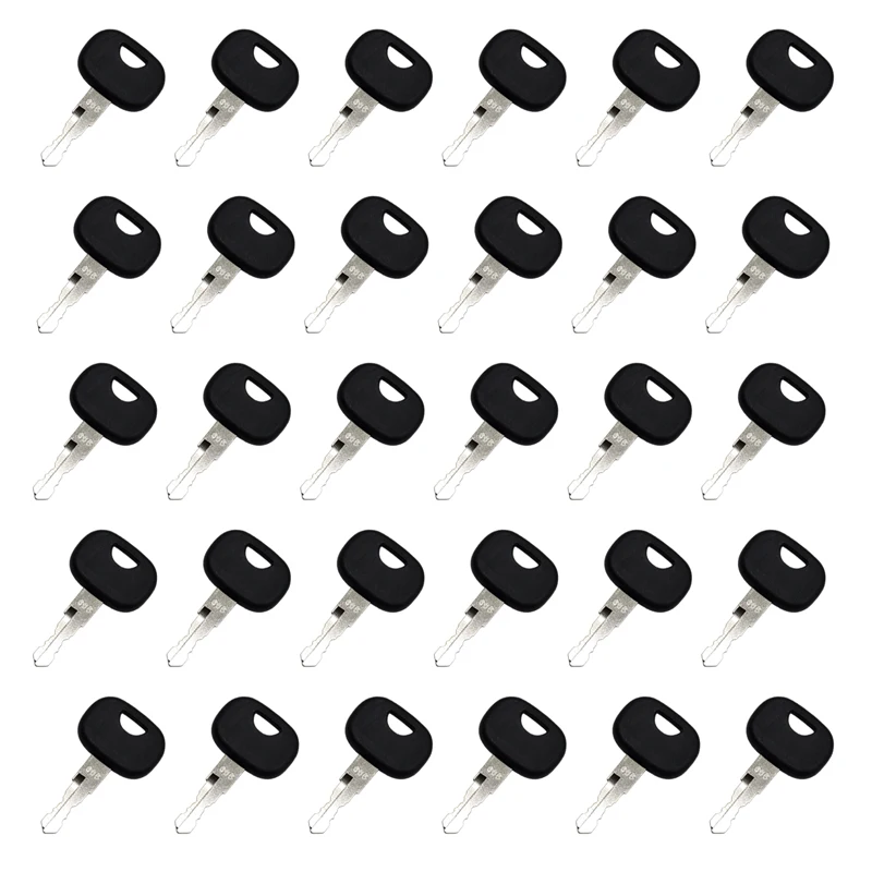 30Pcs Ignition Keys 10221073 606 Compatible with John Deer Crawler Track Loader 605C 655C 755C 950C 1050C