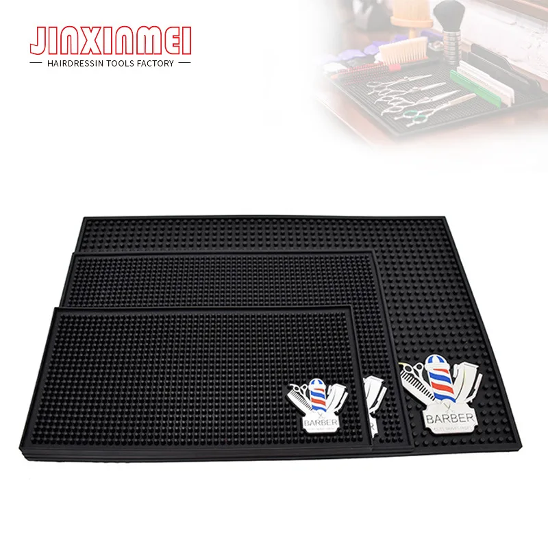 Barber Matten Anti Slip Pad Barber Werkzeuge Lagerung Matte Wasserdichte Isolierung Gummi Pad Schere Kamm Friseur Werkzeug Pad