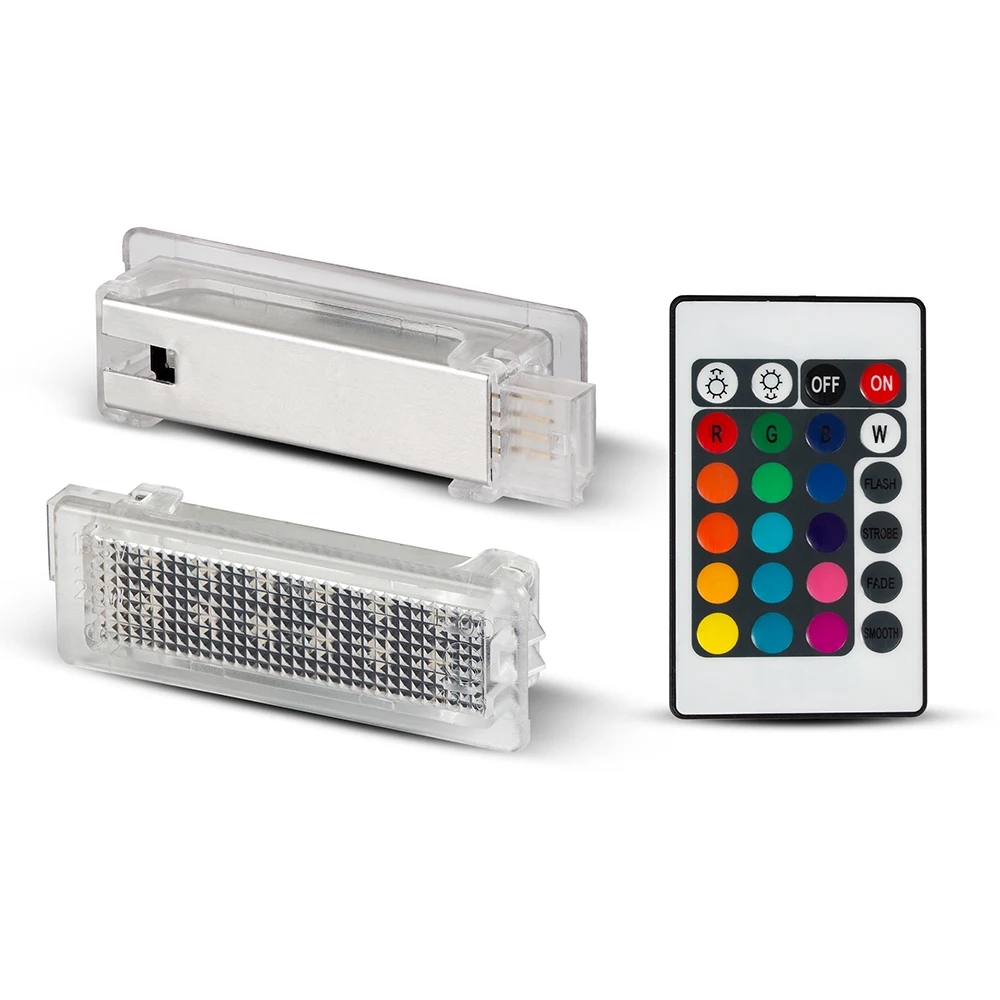 2Pcs RGB LED ���� �� �� �� ���� �� ���Ϲ� Ʈ��ũ ���� BMW F20 F21 F30 F31 F34 F32 F10 F11 F07 F15 E84 X1 X4 X5 X6 F26