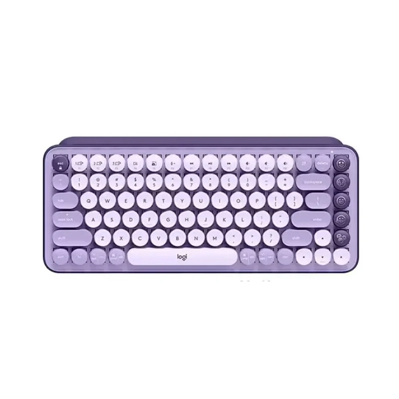 Clavier mécanique sans fil POP Keys de Logitech avec touches d'émoticônes à  personnaliser - Rose - Anglais