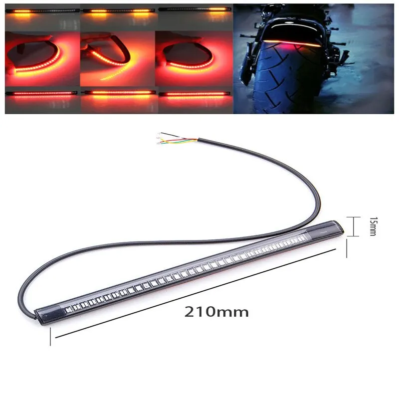 motorcycle light 2835 3014 SMD universal tail lamp strip