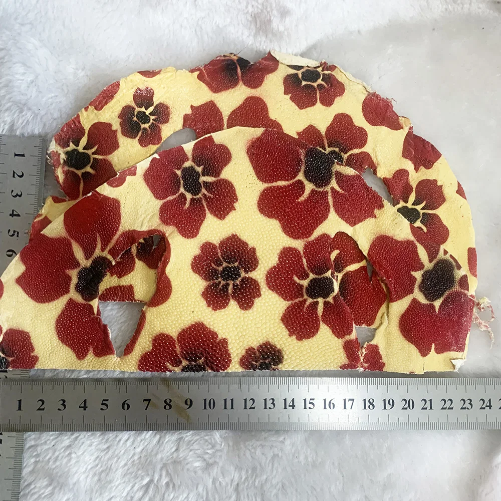 2개/3개의 진주빛 물고기 피부색 꽃무늬 프린트는 DIY 걸이 장식 카드 가방 재료로 사용할 수 있습니다.
