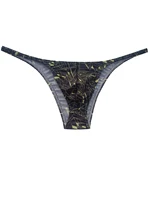 Sous-vêtements imprimés à la mode pour hommes, slip en maille, Bikini, sport, respirant, taille basse, LargeHT160 5