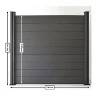 High quality outdoor wpc composite decking board crack-resistant garden fence 1