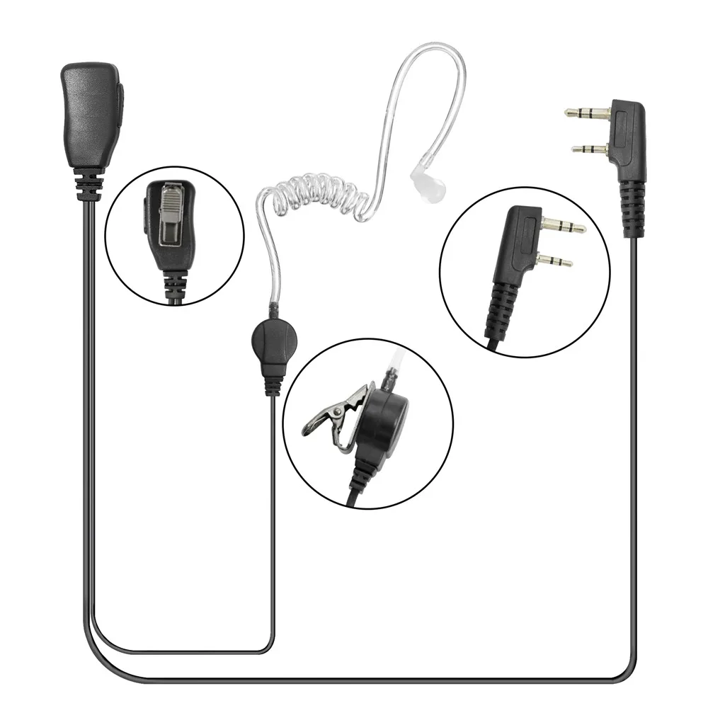 VBLL 1-wire Headset Earpiece Mic For Radio NX220 NX320 NX420 TK208 TK248 TK2312 TK2360 TK3300 TK3160 TK3400 Earphone