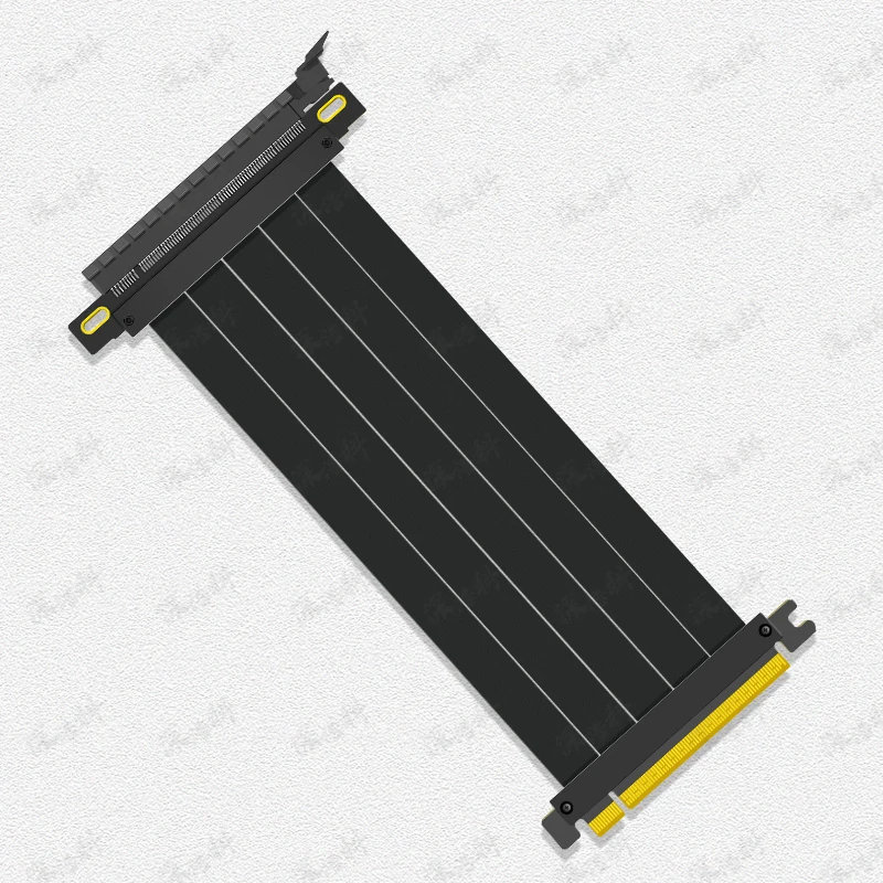 Cabo Riser de Slot Banhado a Ouro Alta Velocidade Pcie X16 4.0 Pci Express Gen 4.0 Extensor Riser Blindado Flexível Jogos Gpu 90 ° 180 ° - Imagem 3