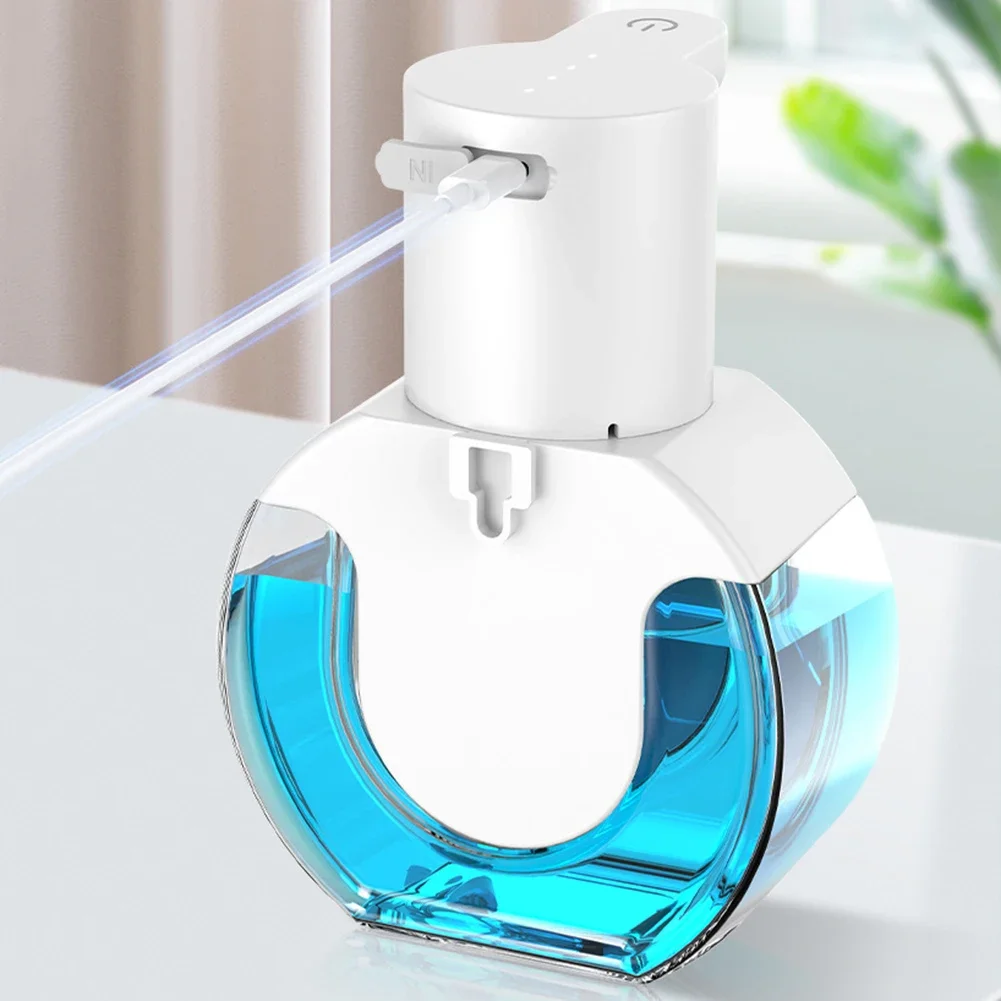 430ML Liquid Hand Soap Dispenser Pump Smart Sensor Soap Dispenser Touchless Infrared Sensor Rechargable for Bathroom Kitchen