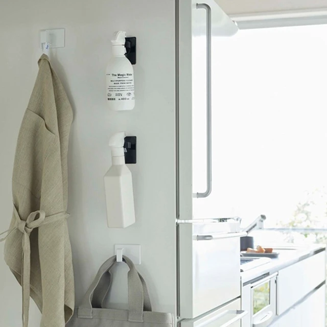 Konyhai Mágneses Horgok 2 Db Kötény Kézitáska Sajtolt Krém Palack Fogas Otthoni Hűtőszekrény Kulcs Esernyő Függő Horog - Image 4