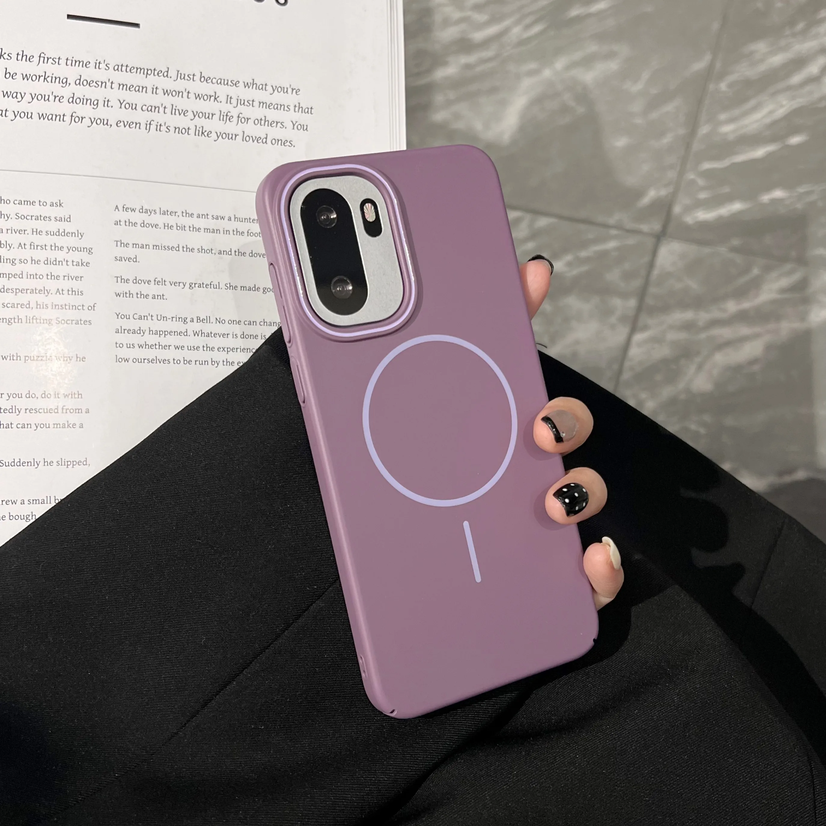Ultra Thin Hard PC Magnetic Case with Wireless Charging Matte Finish