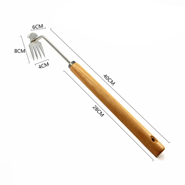 Long wooden handle