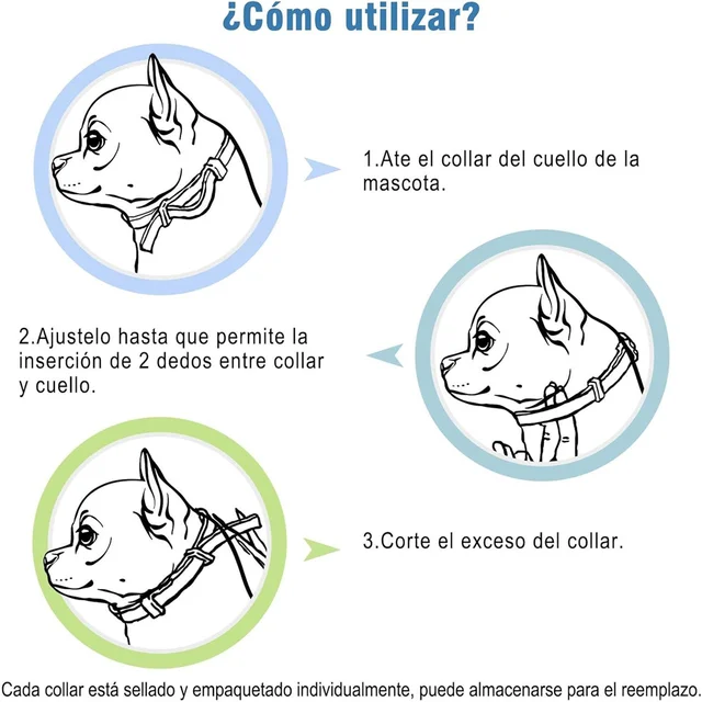 SEISSO Antiparasitic Collar for Dogs 8 Months of Protection Collar Protects Dogs and Cats from Fleas  Lice Mosquitoes Larvae 5