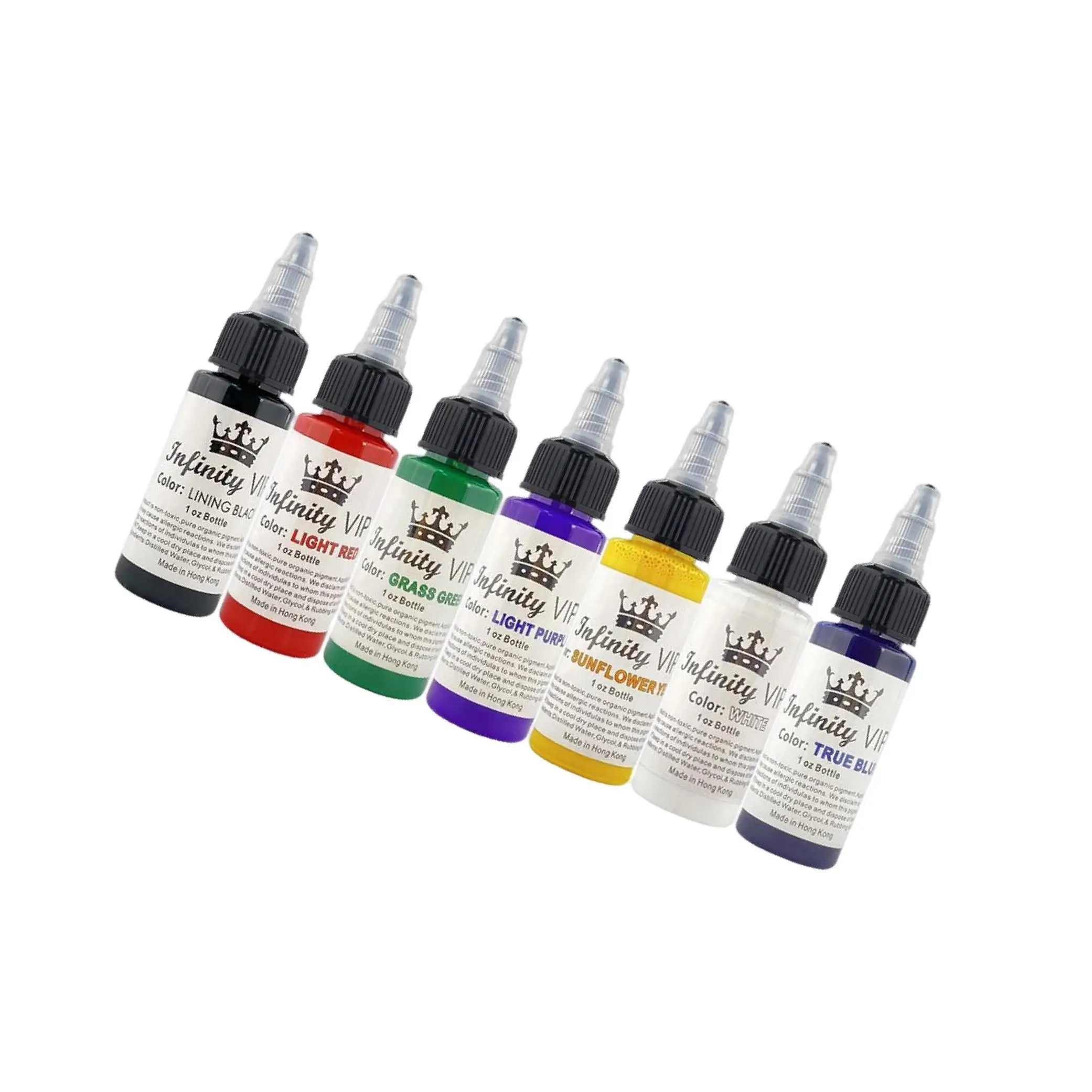 

7Pcs Tattoo Ink Pigment Set Permanent Painting Pigment Kit for Skin Beauty
