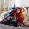 Brave Merida Princess Printed Blanket for Home Travel Soft and Comfortable Blanket for Adults and Kids Cartoon Blanket 1