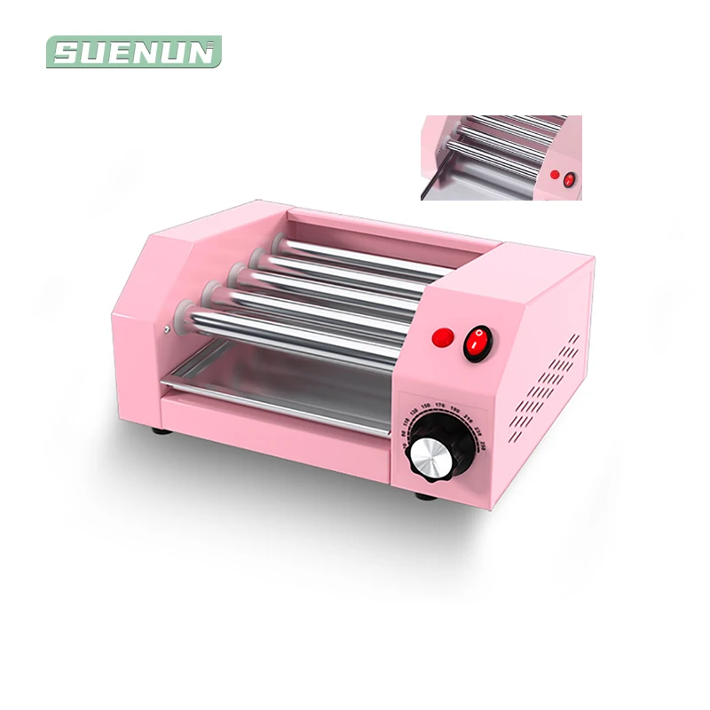 

Non-stick Hot Dog Grill Roller Home Electric Sausage Maker Warmer Commercial Roast Machine Home Kitchen Cooking Tools
