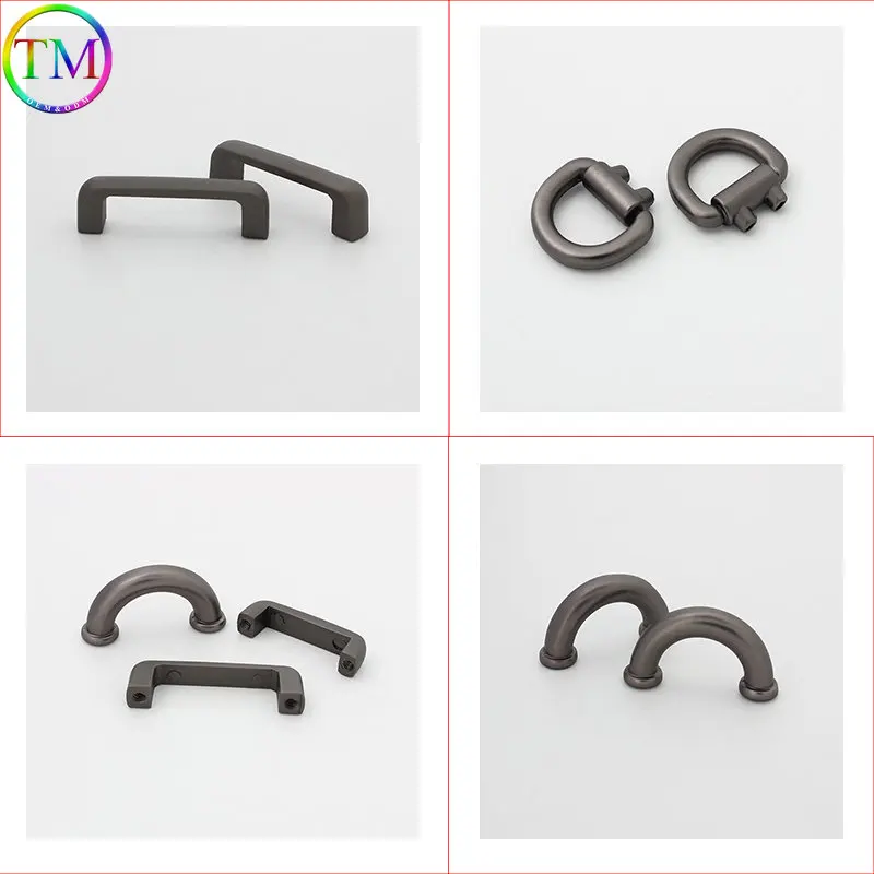 12mm 20 25mm Matte Black Metal Hanger Connector Hanger Arch Bridge Buckle Bag Side Clip Clasp For Handbag Hardware Accessories