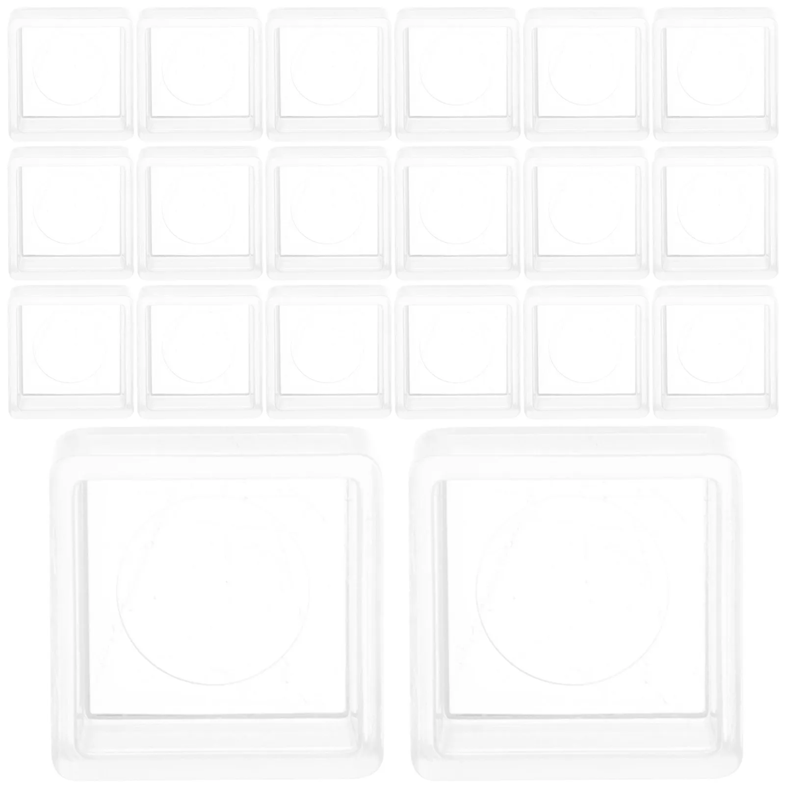 25Pcs 플라스틱 빈 수채화 하프 팬 세트 DIY 그림 그리기 용품 전문 학생 경량 휴대용