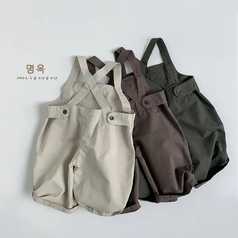 Description Picture 5 of itemChildren's Overalls Spring New Style for Boys and Girls, Korean Casual Versatile Pants, Japanese Trendy Children's Clothing