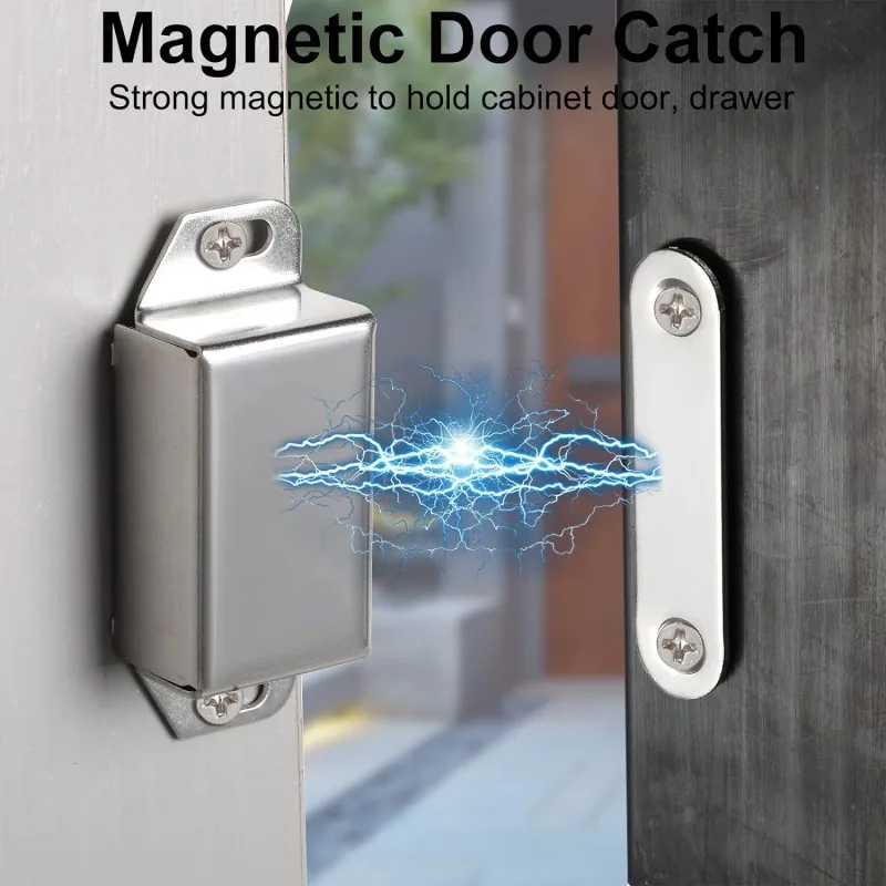 Magnetic Door Catch Cabinet Catches Cupboard Wardrobe Magnets Door Latch Catch Furniture Stopper Hardware
