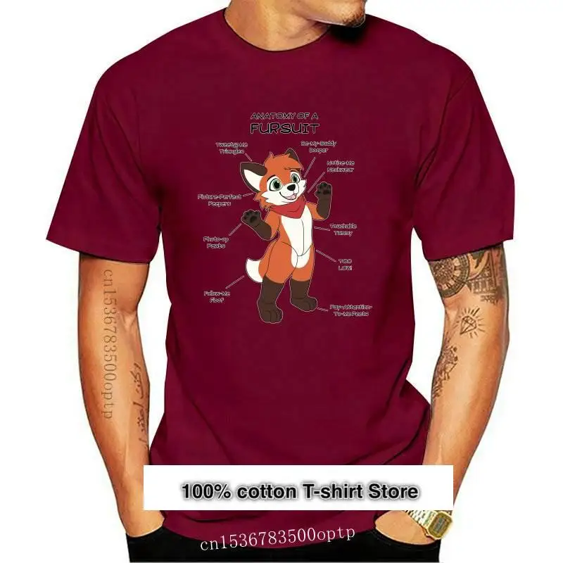 

Новинка, мужские футболки Fursuit с анатомией, креативная футболка с лисьим отцом, мужские хлопковые футболки, топы, уличная одежда в стиле Харадзюку